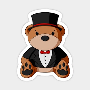 Groom Tux Teddy Bear Magnet