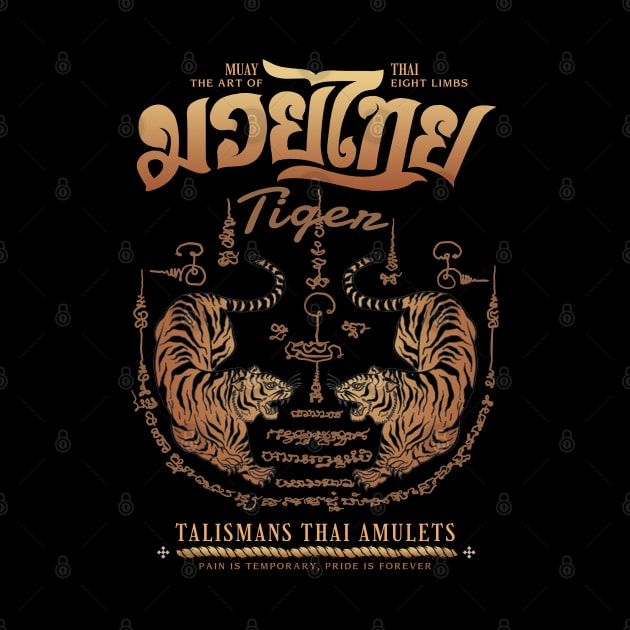 Classic Muay Thai Twin Tiger by KewaleeTee