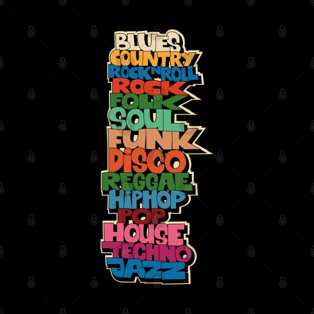 Soul, Funk, Disco, House and other Music Styles.  - Super stylish funky Design! by Boogosh