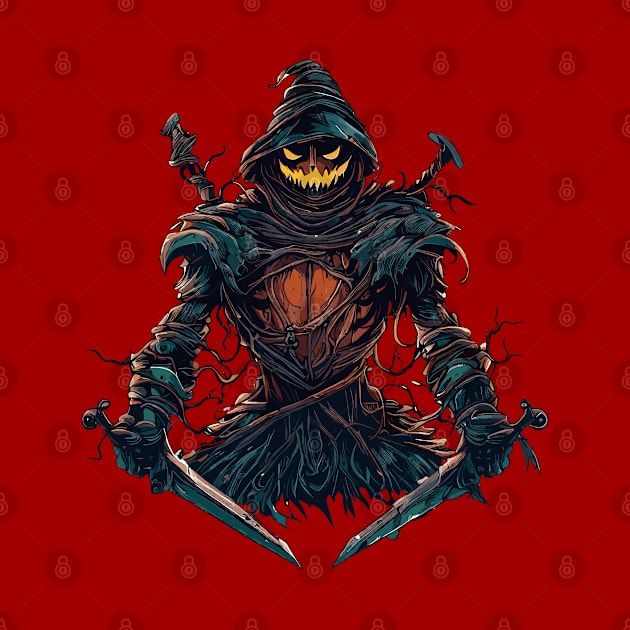 Spooky Scarecrow by TomFrontierArt