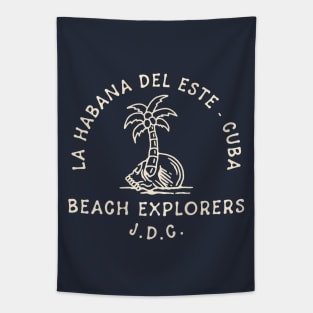 La Habana Del Este Beach Explorers Tapestry