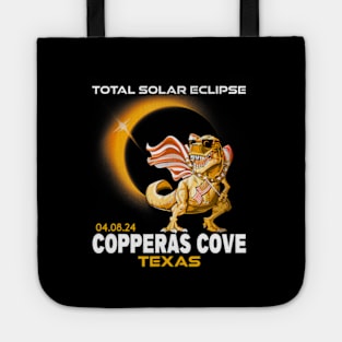 Copperas Cove Texas Dinosaur Total Solar Eclipse 2024 Tote