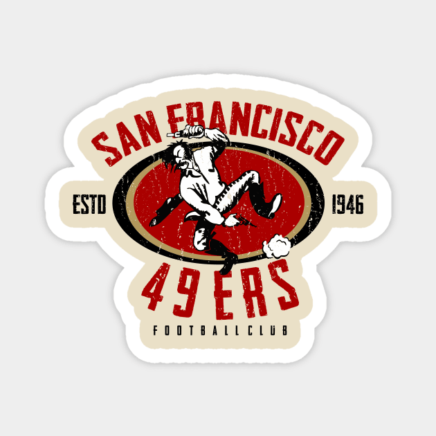 Vintage 49ers Magnet by rajem