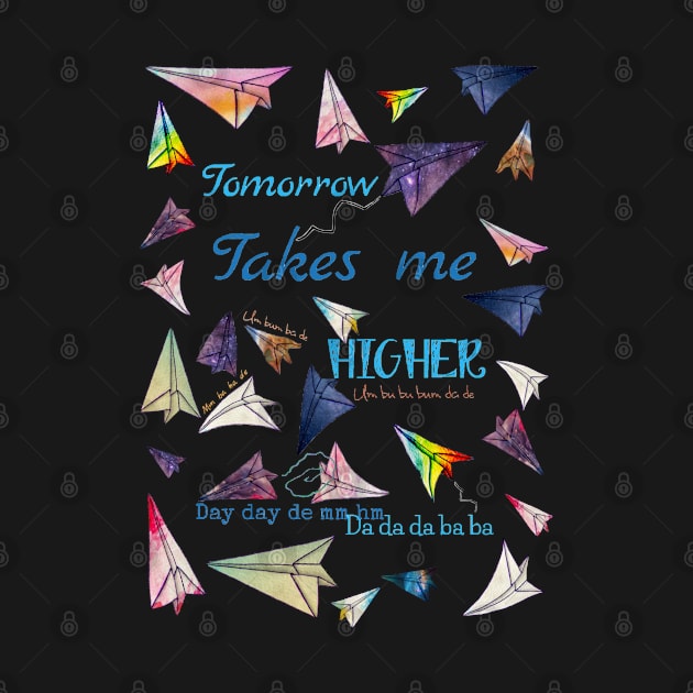 Paper airplanes Tomorrow takes me higher by aadventures