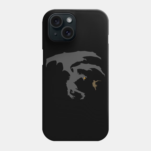 Slaying The Dragon - Fantasy RPG Phone Case by fromherotozero