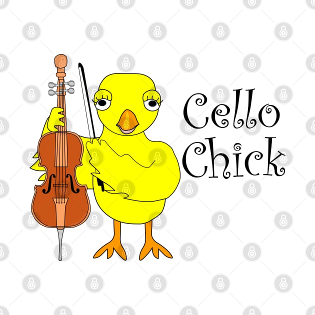 Cello Chick Text by Barthol Graphics