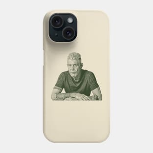 Anthony Bourdain engraving Phone Case