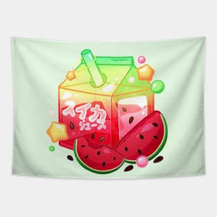 Aesthetic Watermelon Juice Carton Tapestry