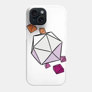 Lesbian Pride Colors Dice Phone Case