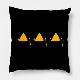 Tortilla Chip Heartbeat - Tortilla Chip Day Pillow