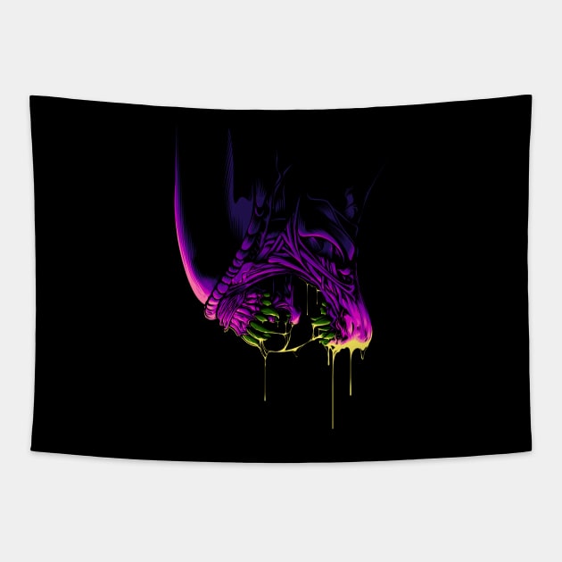 xenomorph (alien) Tapestry by angoes25