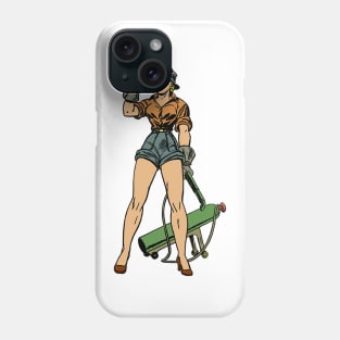 Welder Pin up Girl Phone Case