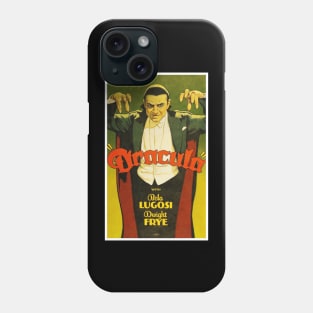 Dracula With Bela Lugosi Movie Poster Phone Case