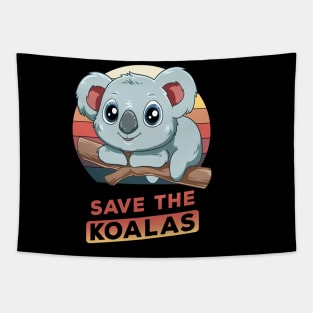 Save the koalas Tapestry