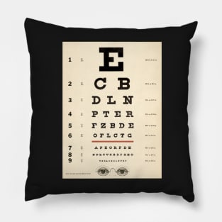 Eye Chart Pillow