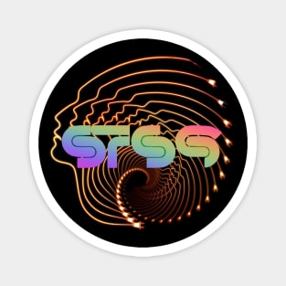 STS9 Psychedelic Face Swirl Magnet