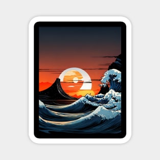 The Great Wave mashup Magnet