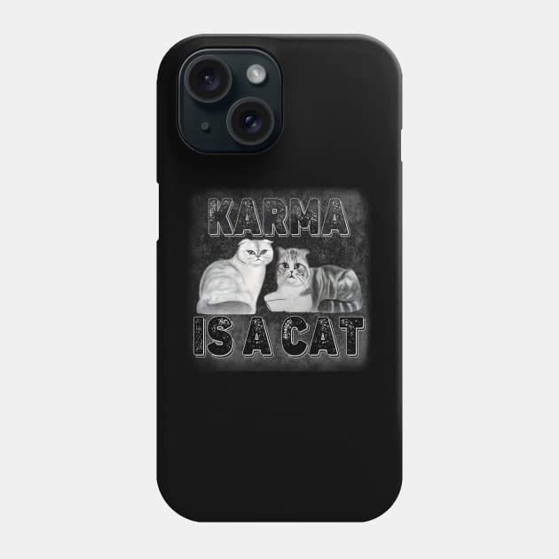 Karma Is A Cat - Beautiful Olivia Benson And Meredith Grey Phone Case by Pharaoh Shop