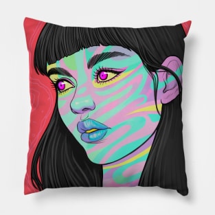 PSYCHODELIC GIRL Pillow