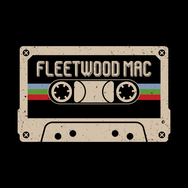 Personalized Fleetwood Name Birthday Vintage Cassette Tape by Horton Cyborgrobot