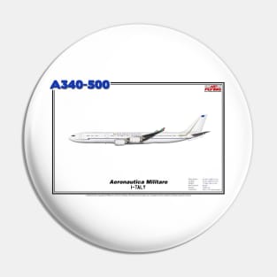 Airbus A340-500 - Aeronautica Militare (Art Print) Pin