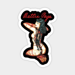 Bettie Page Pin Up Color Magnet