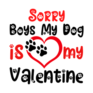 Sorry Boys My Dog Is My Valentine T-Shirt