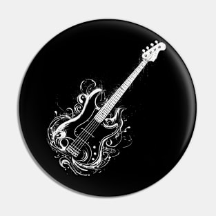 Cool Bass Guitar Pin