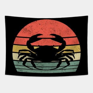 Retro Vintage Crab | Funny Crab Lovers Sea Tapestry