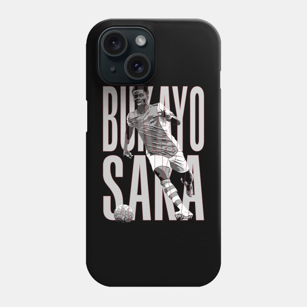 Bukayo Saka Phone Case by StoneSoccer