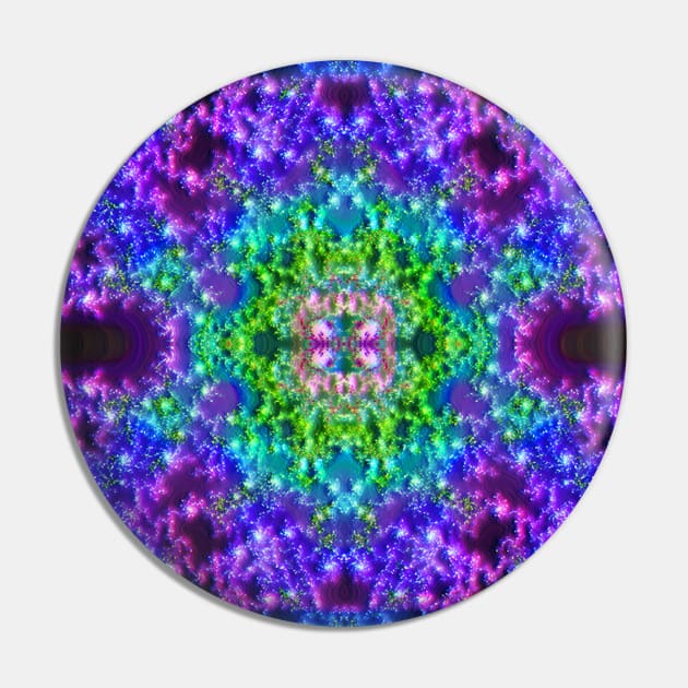 Bright Snow Fractal Pin by ArtistsQuest