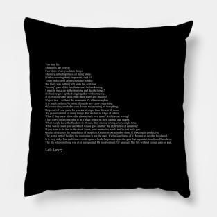 Lois Lowry Quotes Pillow