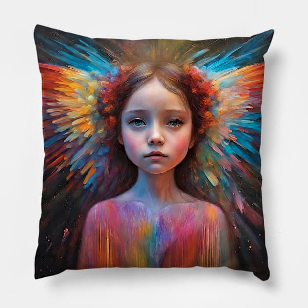 Sweet angel Pillow by bogfl