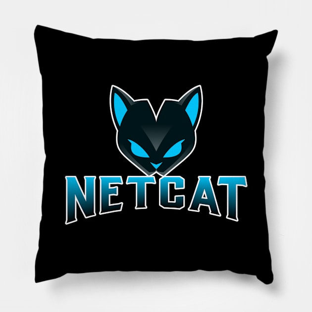 Cyber Security - Hacker - NetCat - Network Utility Pillow by Cyber Club Tees