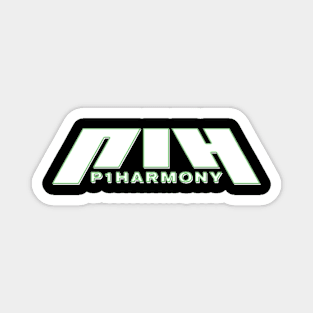 P1HARMONY Retro Retro Glow (Green and White) Magnet