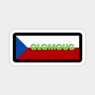 Olomouc City in Czech Republic Flag Magnet