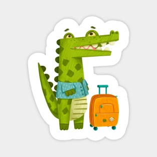 Crocodile on vacation Magnet