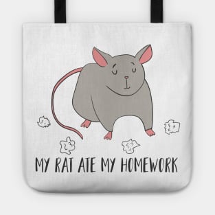 My Rat Ate My Homework! Tote