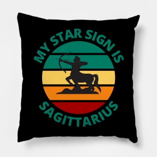 My Star Sign Is Sagittarius | Sagittarius Zodiac Sign Pillow