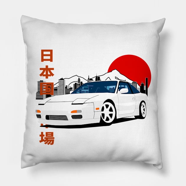 200sx Retro style Pillow by Rebellion Store