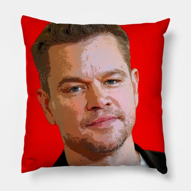 matt damon Pillow by oryan80