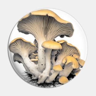 Fall Harvest: Chanterelle Mushrooms Pin