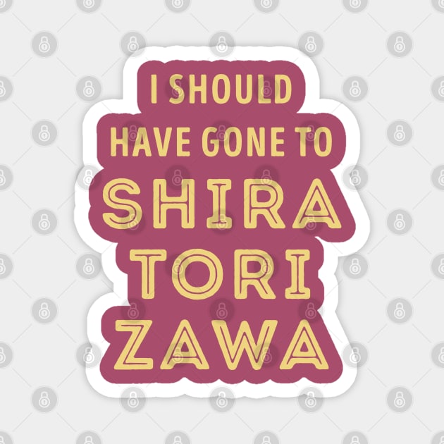 I should have gone to Shiratorizawa Magnet by Teeworthy Designs