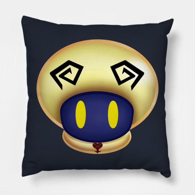 Kingdom Hearts Heartless v5 Pillow by The Curio Art Shop