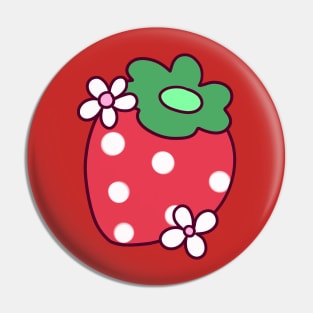 Flower Strawberry Pin