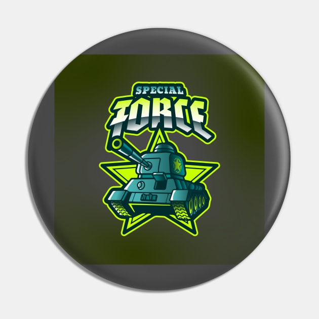 Special Force - Tank Army Pin by Smart Life Cost