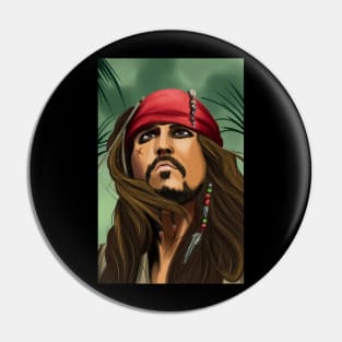 Captain Jack Sparrow Pirates of the Caribbean Pin