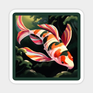 Candy Striped Koi Fish Magnet