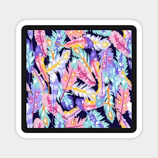 Feathers patterns Magnet