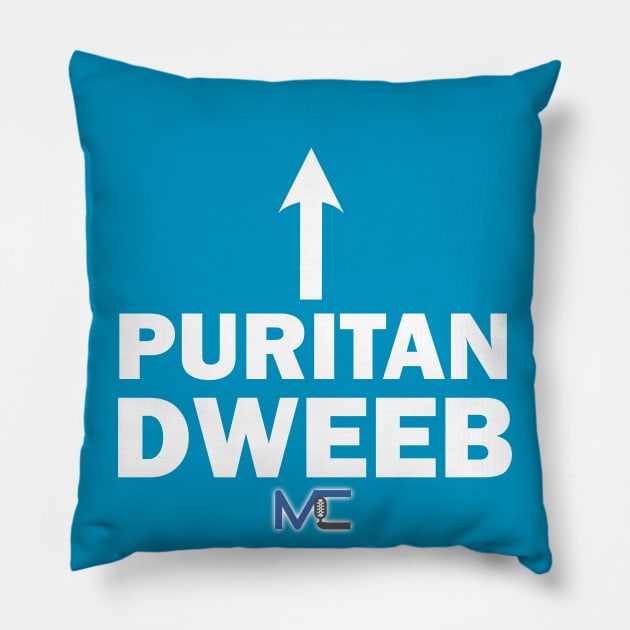 Puritan Dweeb Pillow by Miscast Designs